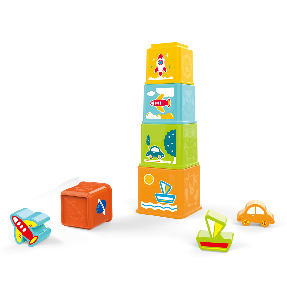 מגדל קוביות - Stacking Blocks מגדל קוביות - Stacking Blocks
