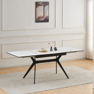 שולחן אוכל נפתח 1.2-2.0 מ' דגם סנטוריני מבית HOME DECOR