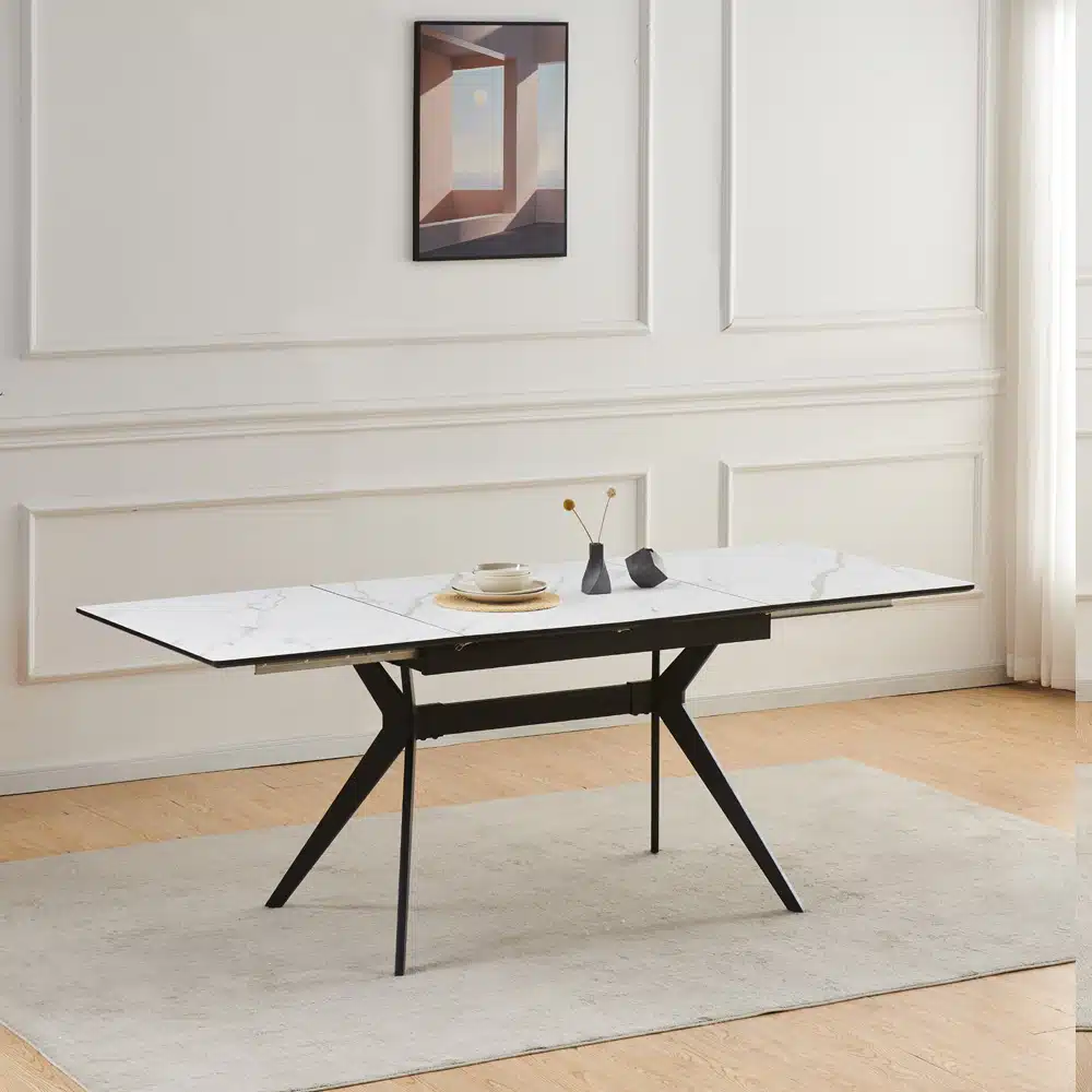 שולחן אוכל נפתח 1.2-2.0 מ' דגם סנטוריני מבית HOME DECOR שולחן אוכל נפתח 1.2-2.0 מ' דגם סנטוריני מבית HOME DECOR