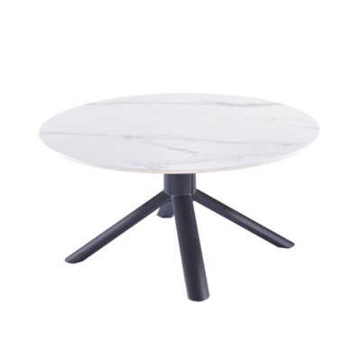 שולחן סלון קרמיקה עגול 90 ס"מ דגם זאוס מבית HOME DECOR