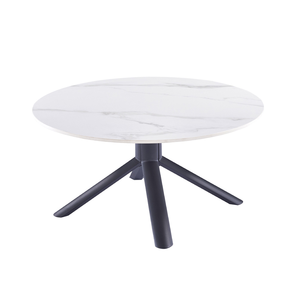 שולחן סלון קרמיקה עגול 90 ס"מ דגם זאוס מבית HOME DECOR