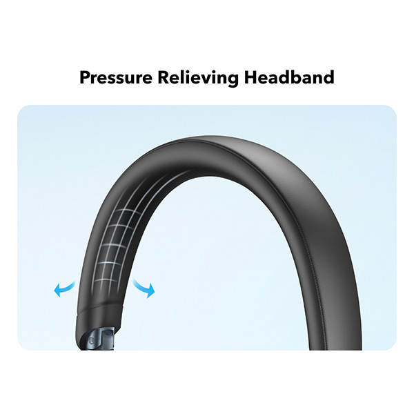 אוזניות קשת On-Ear דגם soundcore Space One מבית Anker