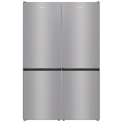מקרר 4 דלתות עם מקפיא תחתון דגם NRK6191PS4 מבית GORENJE