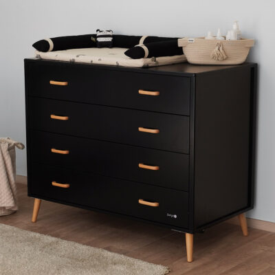 שידת אחסנה אליסון שחור/עץ - Alison™ Dresser Black/Wood מבית Dainy's