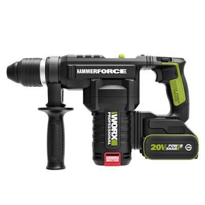 פטישון נטען 20V עם 2 סוללות ליתיום 6Ah דגם WU399 מבית WORX