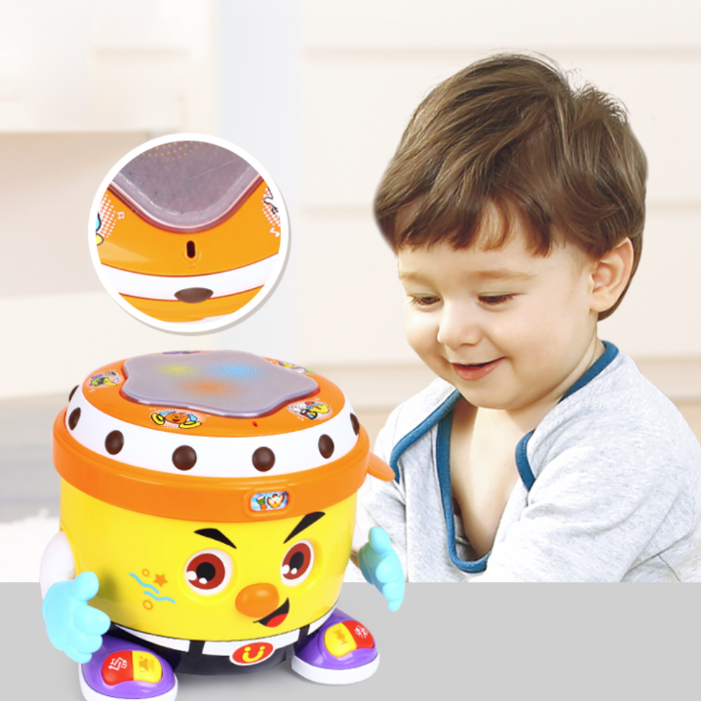 מערכת תופים מוזיקלית משולבת אורות וצלילים Dj Party Drum מערכת תופים מוזיקלית משולבת אורות וצלילים Dj Party Drum