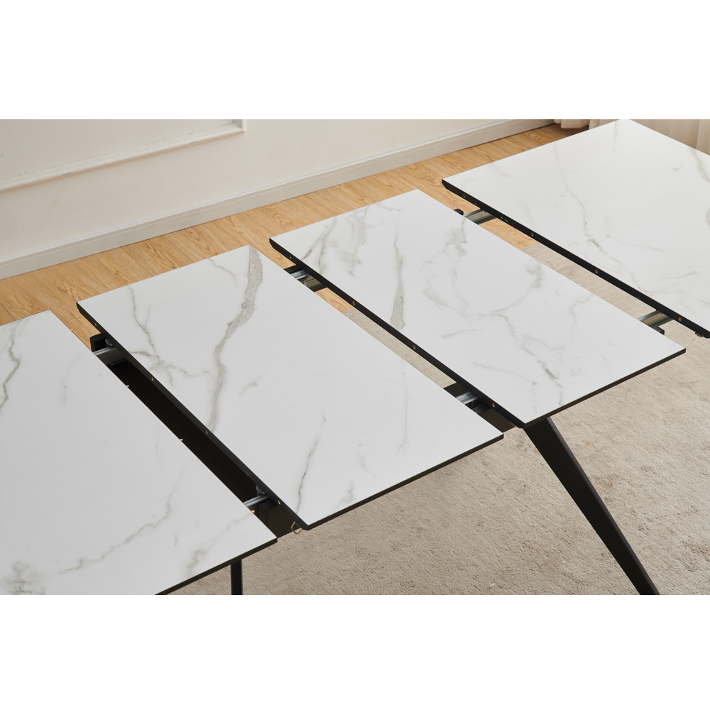 שולחן אוכל נפתח 1.2-2.0 מ' דגם סנטוריני מבית HOME DECOR