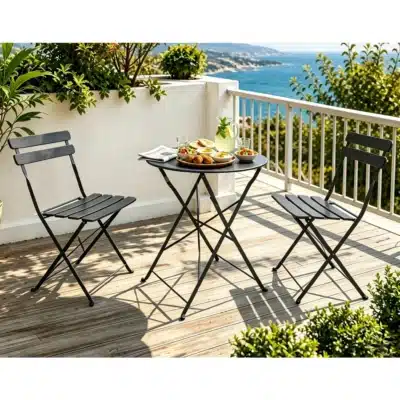 סט ביסטרו זוגי למרפסת ולגן דגם GARDEN מבית tipot teva