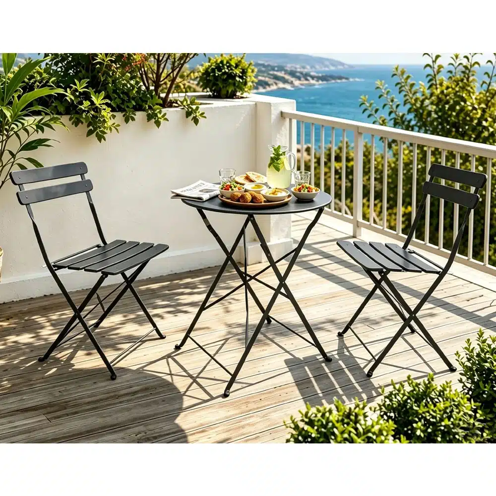 סט ביסטרו זוגי למרפסת ולגן דגם GARDEN מבית tipot teva סט ביסטרו זוגי למרפסת ולגן דגם GARDEN מבית tipot teva