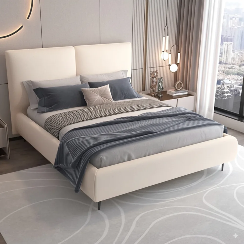 מיטה זוגית מעוצבת עם ארגז מצעים דגם מליסה מבית HOME DECOR