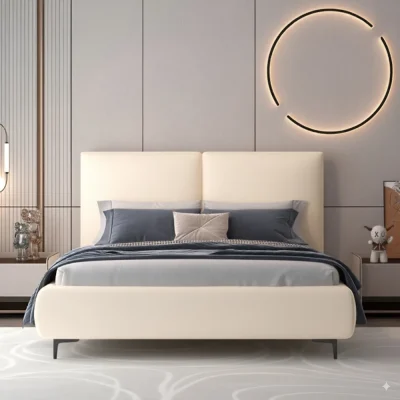 מיטה זוגית מעוצבת עם ארגז מצעים דגם מליסה מבית HOME DECOR