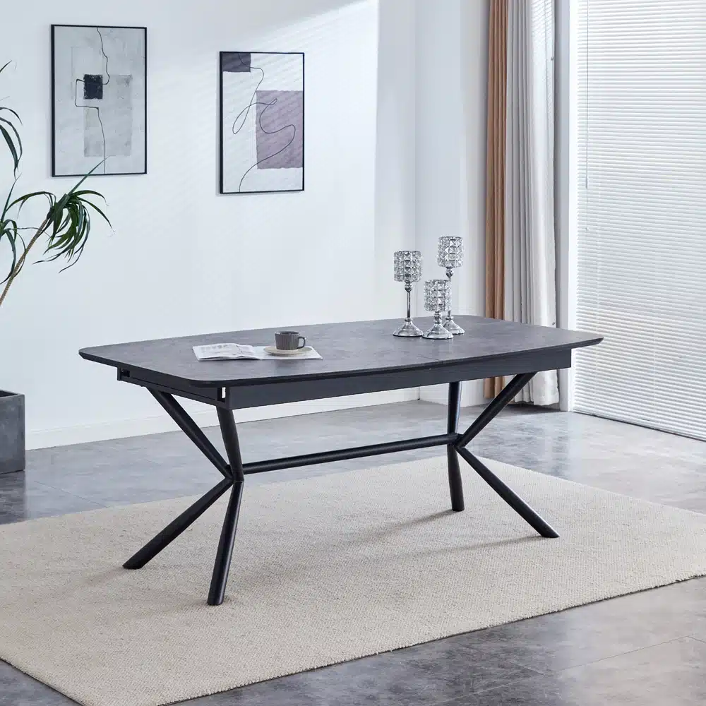 שולחן אוכל נפתח 1.8-2.7 מ' דגם ניקולס מבית HOME DECOR