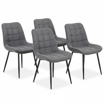סט 4 כסאות מרופדים לפינת אוכל דגם JASPER מבית Bradex