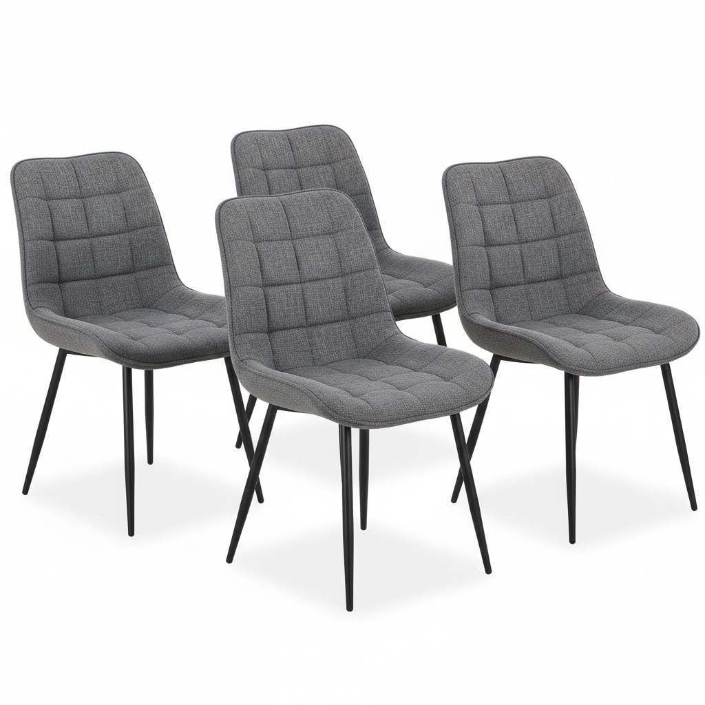 סט 4 כסאות מרופדים לפינת אוכל דגם JASPER מבית Bradex
