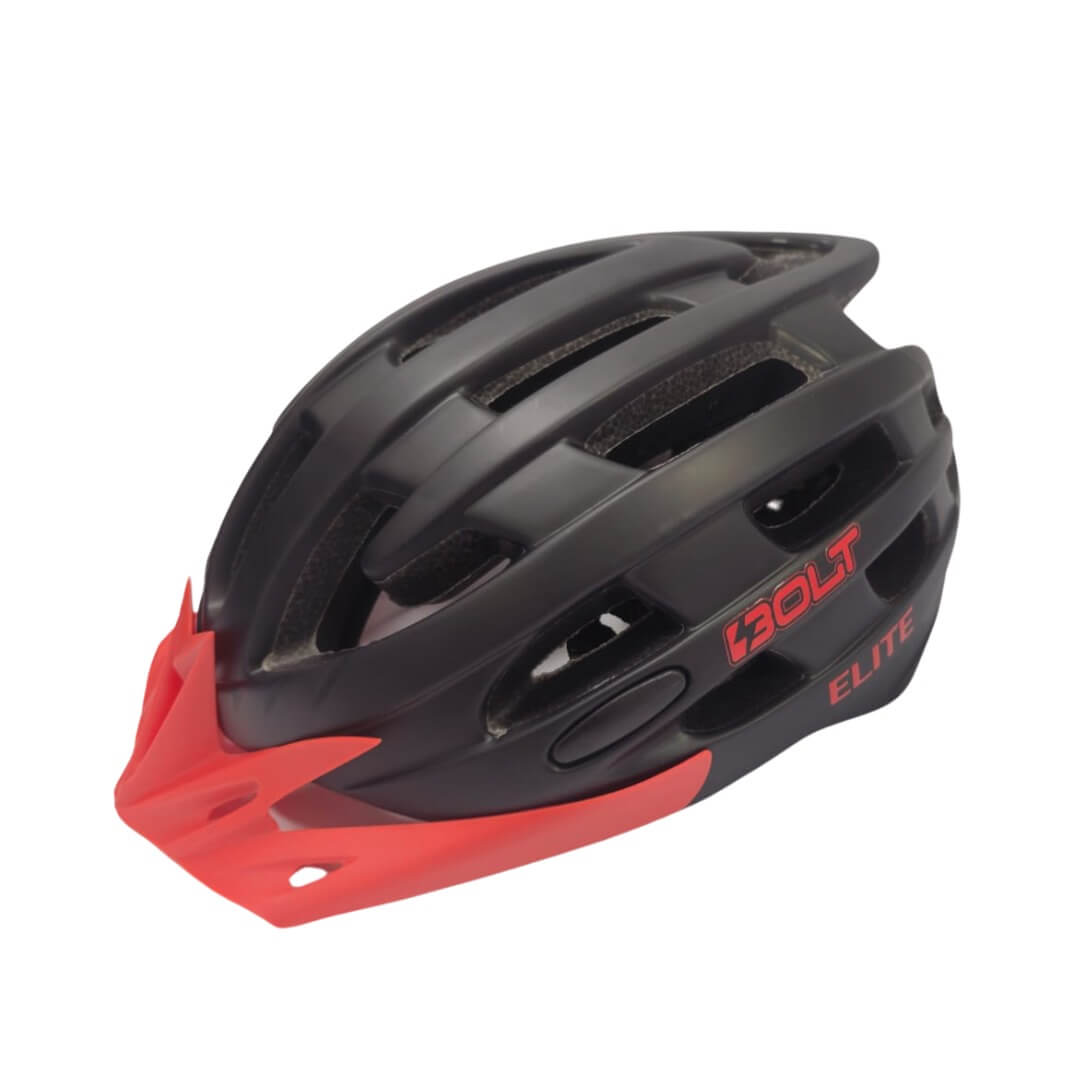 קסדת רכיבה הרים דגם elite מבית bolt צבע שחור/אדום