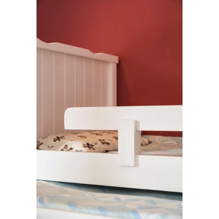 מיטת ילדים מעץ מלא עם מיטת חבר נשלפת ומגירות אחסון כולל מזרנים דגם SUNNY מבית BRADEX