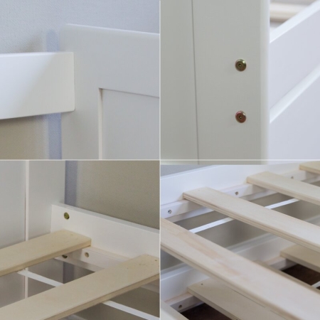 מיטת ילדים כוללת מזרנים מעקה בטיחות ומיטת חבר דגם TUTTI מבית BRADEX