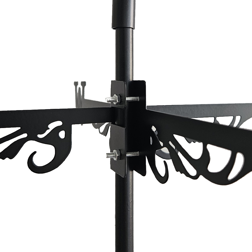 שבשבת רוחות מברזל עם דמות תרנגול לעיצוב הגינה דגם 1102 מבית טיפות טבע