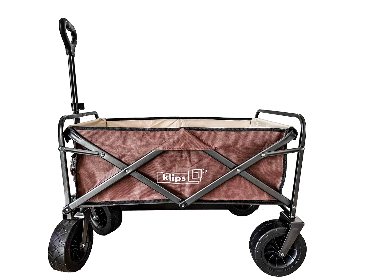 עגלת קמפינג 120 ק"ג ידית טלסקופית דגם Rose מבית Klips