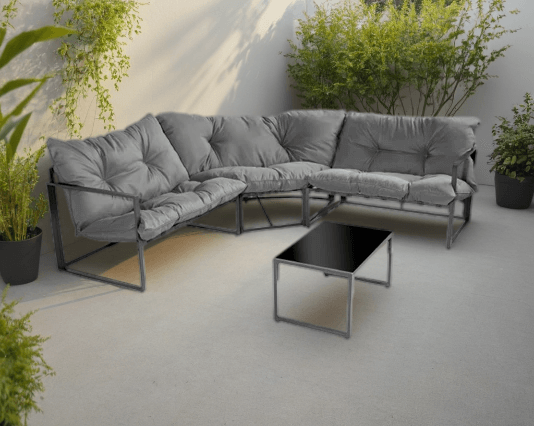 מערכת ישיבה פינתית לגינה דגם יהלום מבית PLAYA