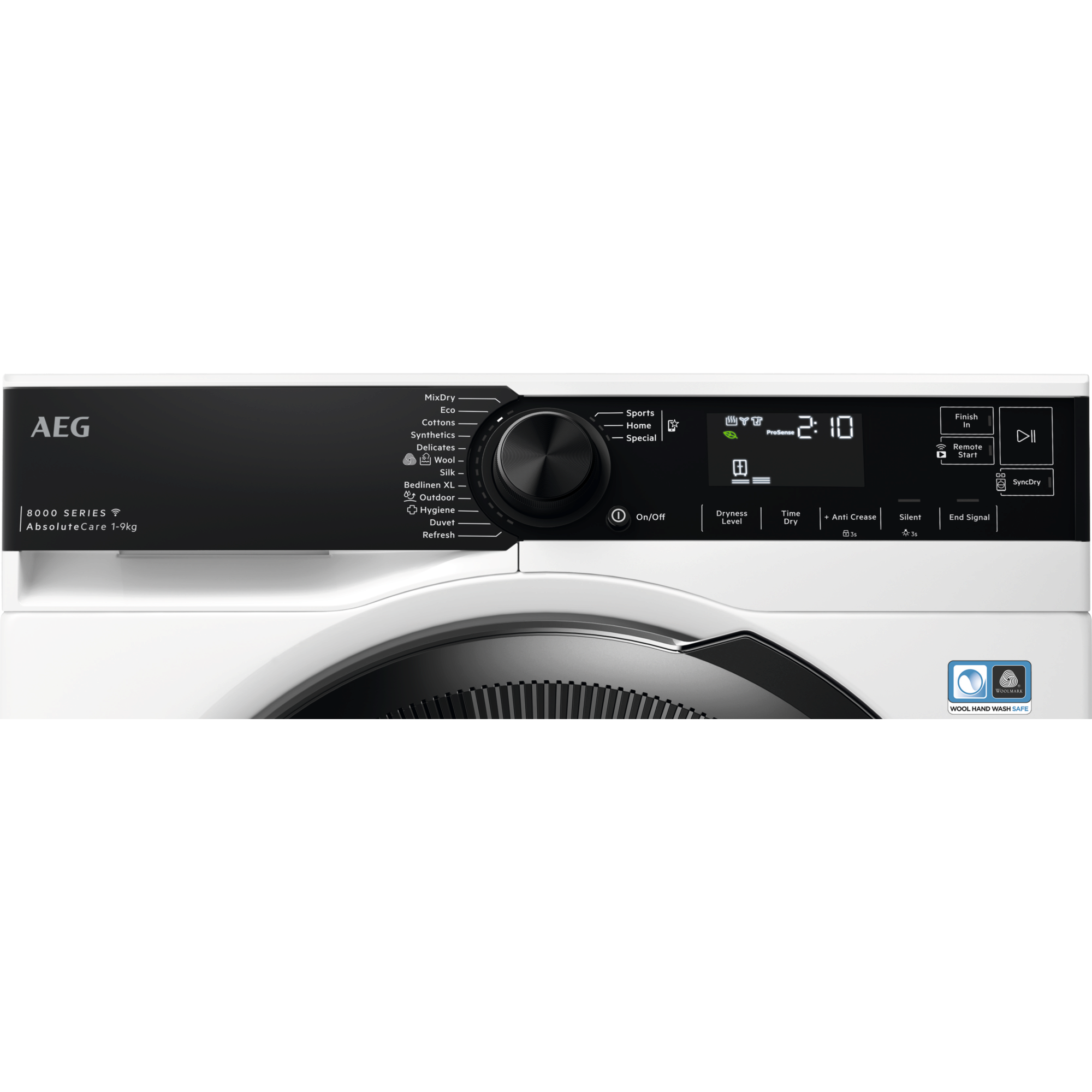 מייבש כביסה 9 ק"ג AbsoluteCare דגם T8394OBCM מבית AEG מייבש כביסה 9 ק"ג AbsoluteCare דגם T8394OBCM מבית AEG