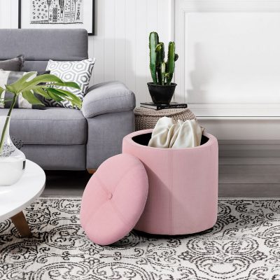 הדום אחסון עגול ומרופד WHAKAMARU מבית HOMAX בשלושה צבעים