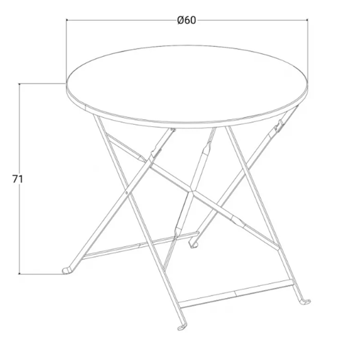 פינת ישיבה זוגית מתקפלת דגם ביסטרו מבית PLAYA