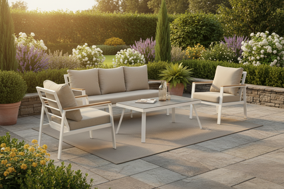 פינת ישיבה מאלומיניום דגם שוהם מבית PLAYA