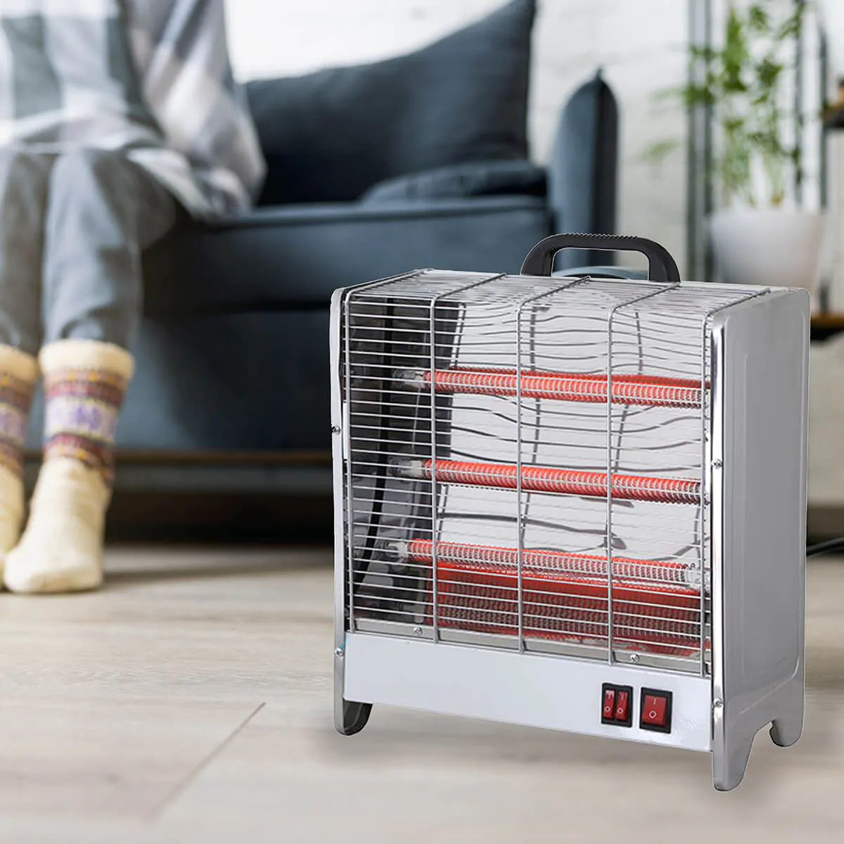 תנור חימום קרמי 3 ספירלות דגם HAH-3211 מבית ECO EURO