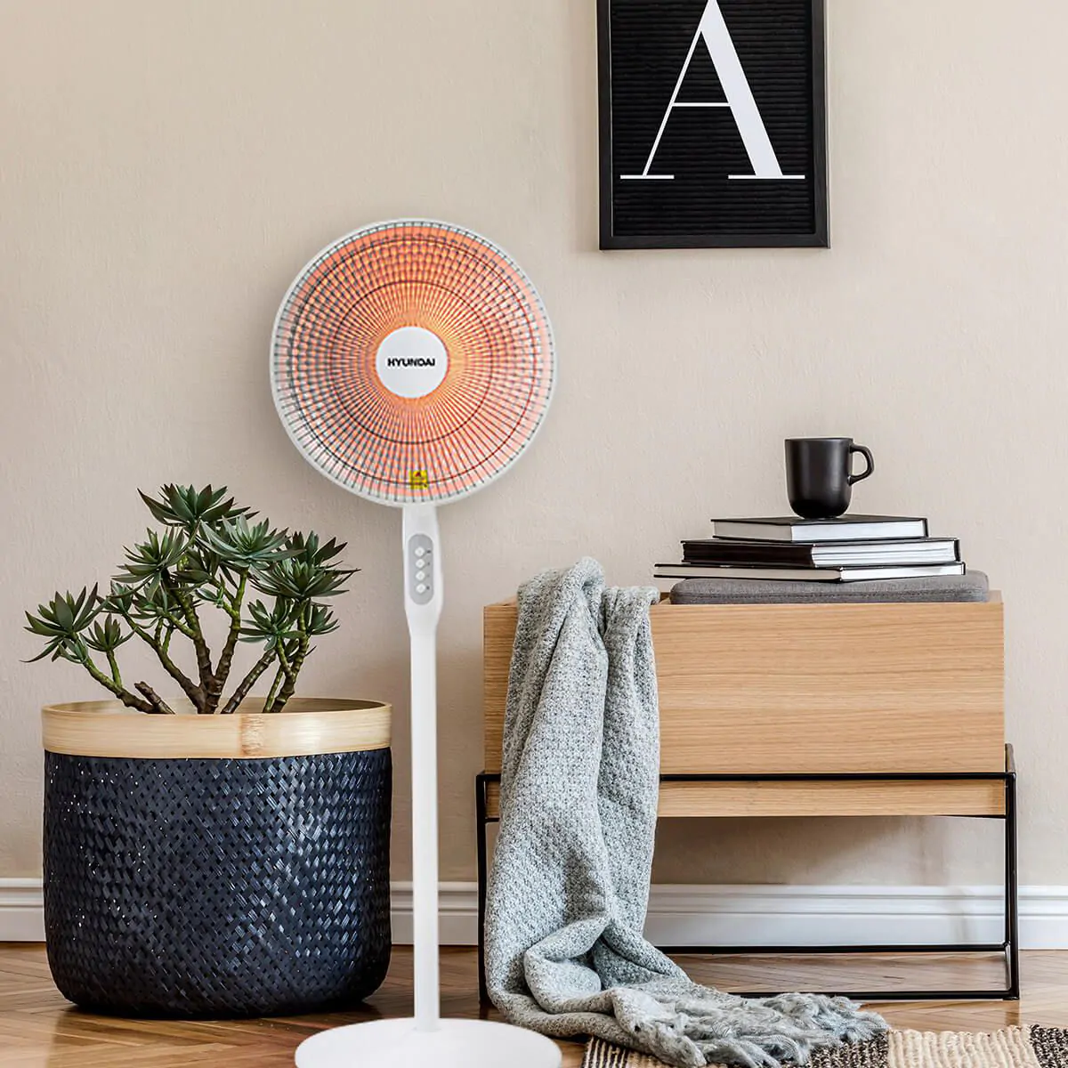 מקרן חום עומד קרמי דגם HAH-1915 מבית HYUNDAI