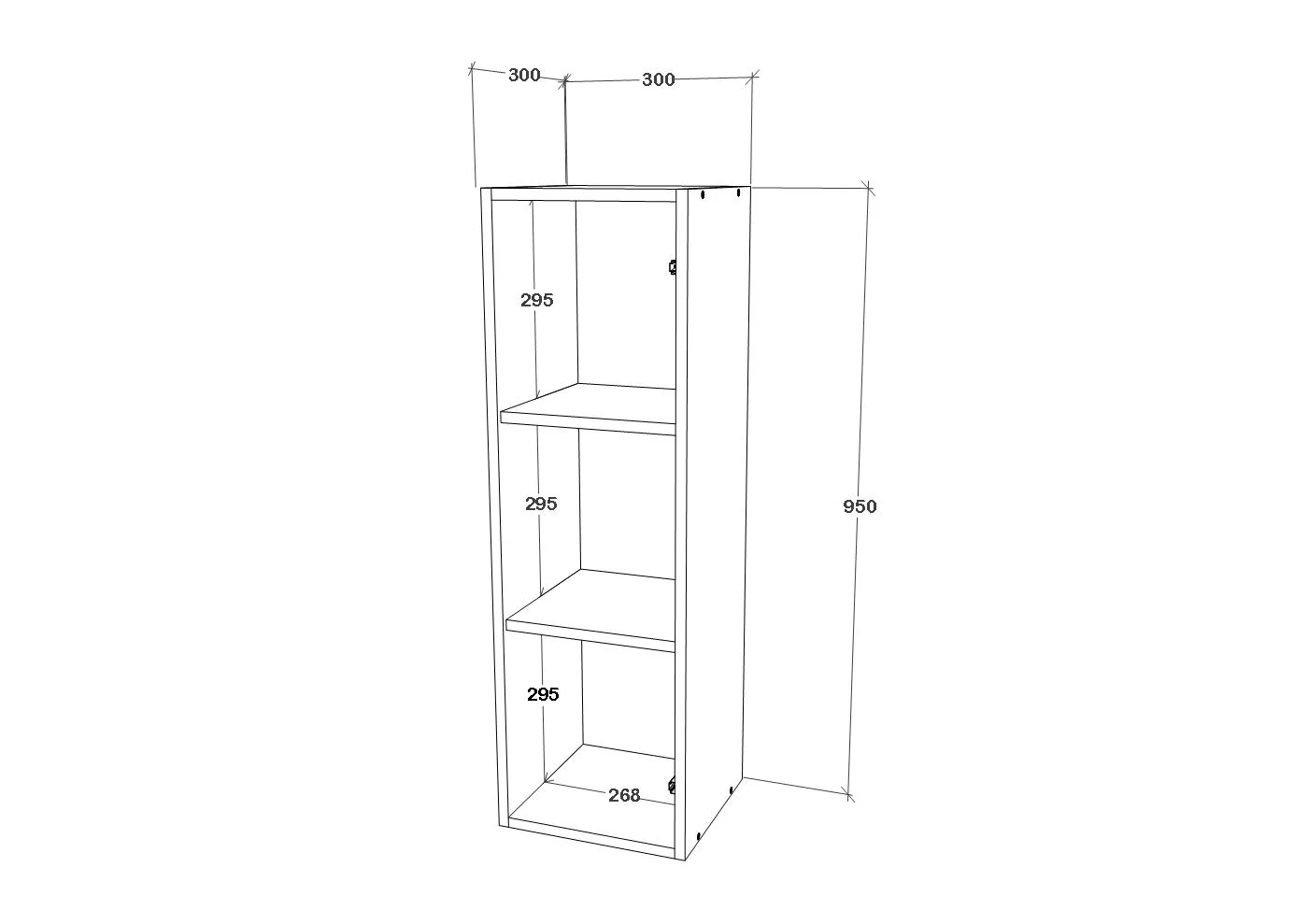 ארונית תלויה קלאפה 95/30 ס"מ דגם רונית מבית טודו דיזיין