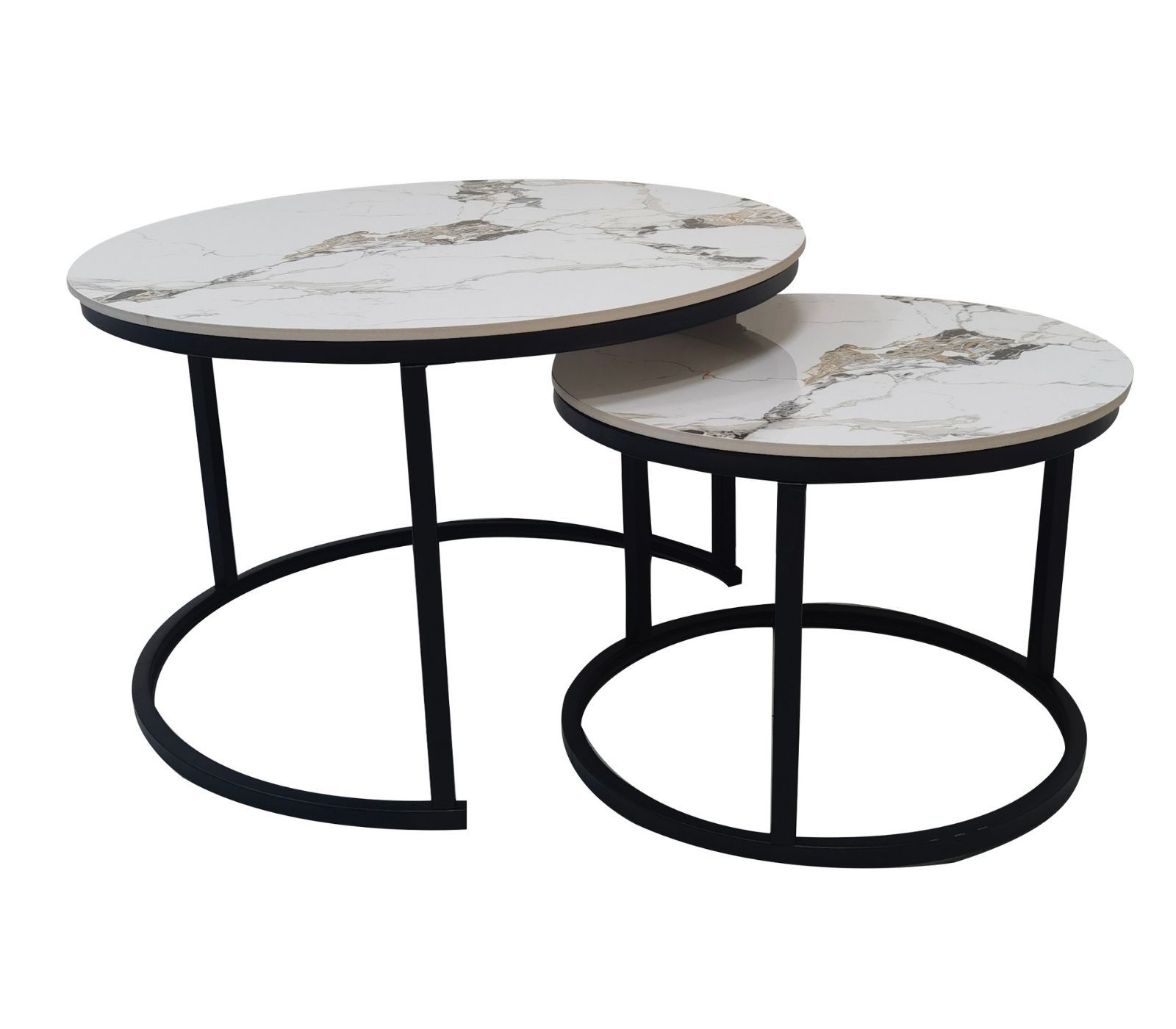 זוג שולחנות סלון קרמיקה שיש לבן דגם אוריון מבית טודו דיזיין זוג שולחנות סלון קרמיקה שיש לבן דגם אוריון מבית טודו דיזיין