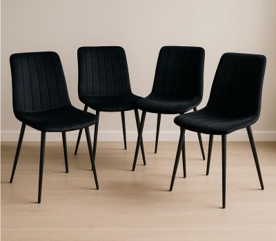 רביעיית כיסאות מרופדים דגם ריביירה Riviera מבית TUDO DESIGN