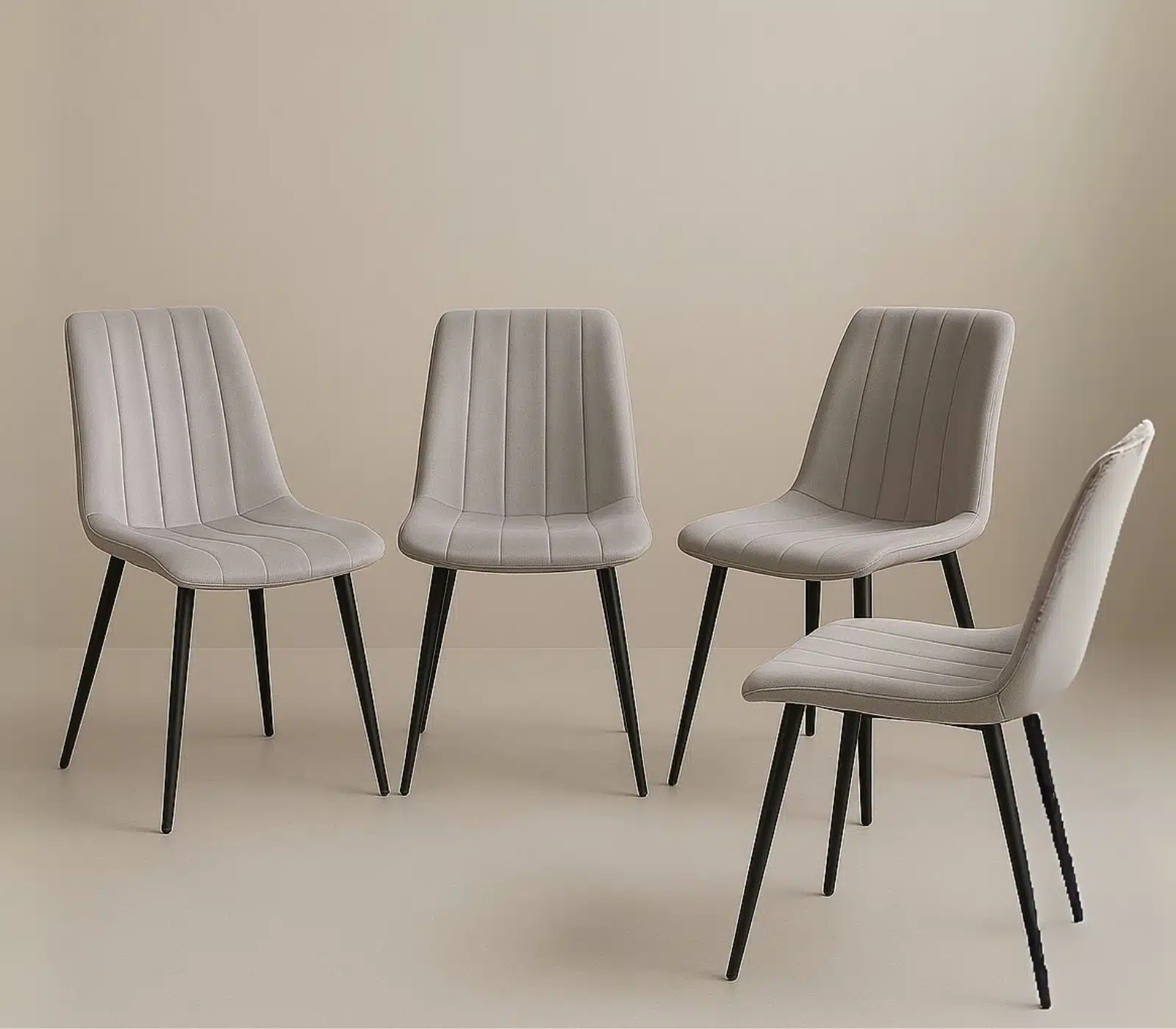 רביעיית כיסאות מרופדים דגם ריביירה Riviera מבית TUDO DESIGN רביעיית כיסאות מרופדים דגם ריביירה Riviera מבית TUDO DESIGN