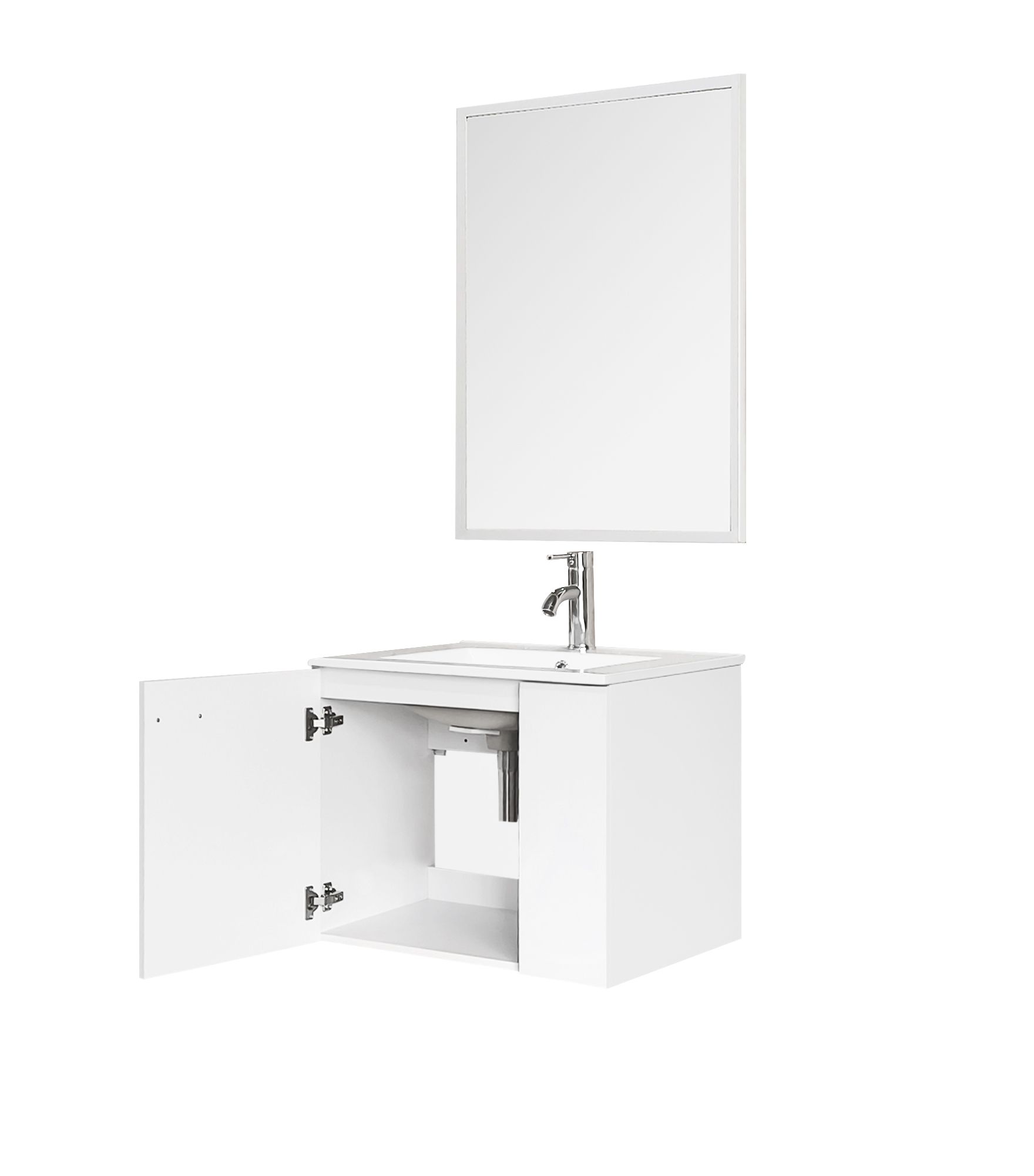 ארון אמבטיה צף 60 ס"מ כולל כיור ומראה דגם לילך מבית טודו דיזיין