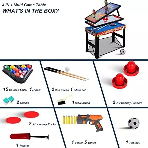 שולחן משחק 4 ב-1 דגם Summit