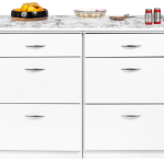 טופ דמוי שיש לבן