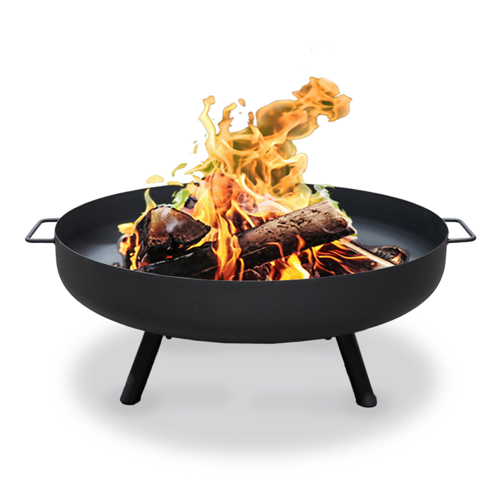 מדורת גן - קערת מדורה ממתכת בקוטר 80 ס"מ לחימום ובישול בגינה דגם 99552 מבית טיפות טבע