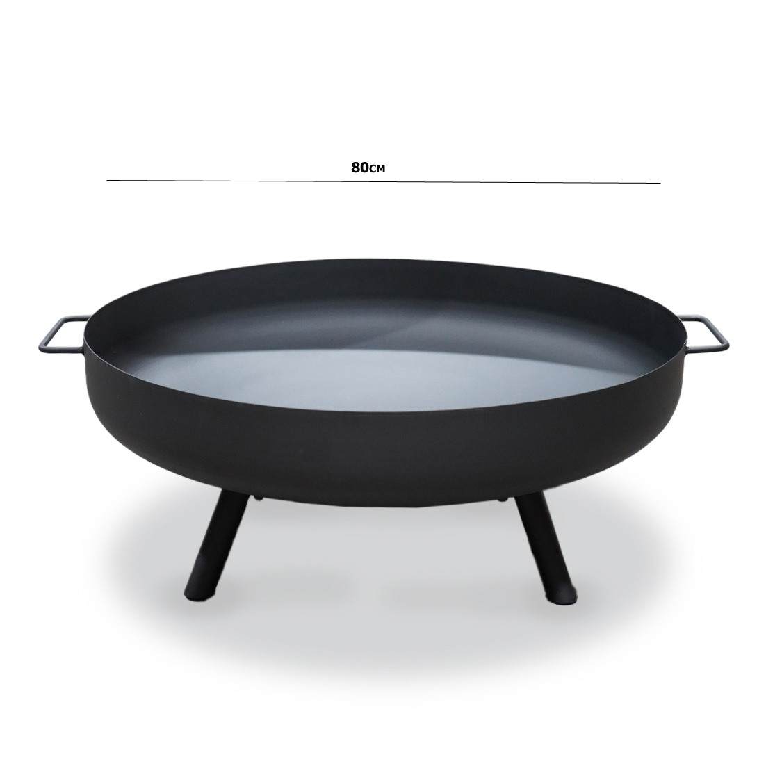 מדורת גן - קערת מדורה ממתכת בקוטר 80 ס"מ לחימום ובישול בגינה דגם 99552 מבית טיפות טבע