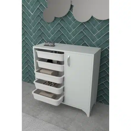 שידת אחסון עם 5 סלסלות דגם BORA מבית BRADEX
