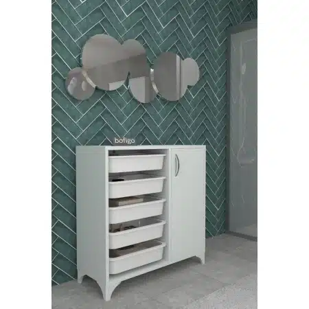 שידת אחסון עם 5 סלסלות דגם BORA מבית BRADEX