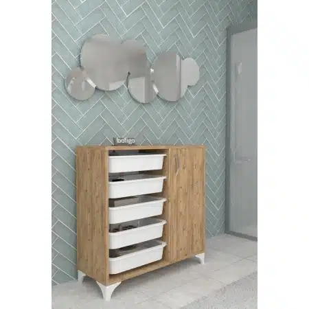 שידת אחסון עם 5 סלסלות דגם BORA מבית BRADEX שידת אחסון עם 5 סלסלות דגם BORA מבית BRADEX