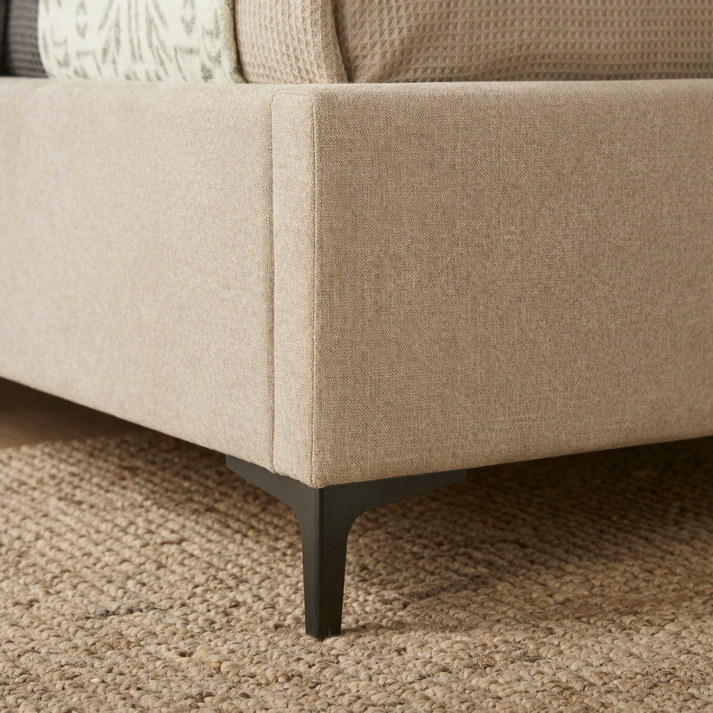 מיטה נוער מרופדת 120x190 עם ארגז מצעים דגם גלורי מבית HOME DECOR