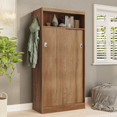 ארון שירות עם 5 מדפים ודלתות הזזה דגם SLEEK מבית BRADEX