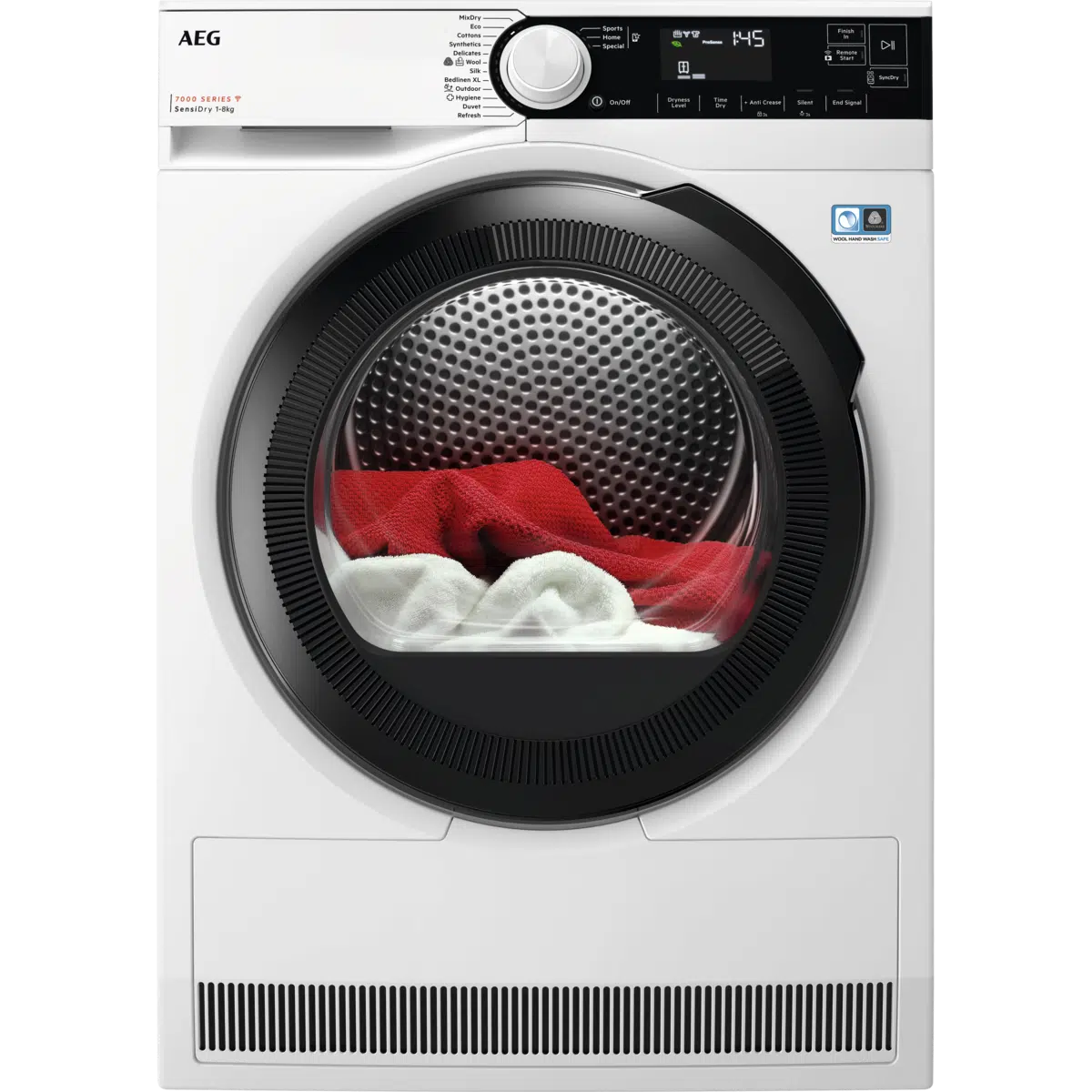 מייבש כביסה 8 ק"ג SensiDry דגם T7384OBCM מבית AEG