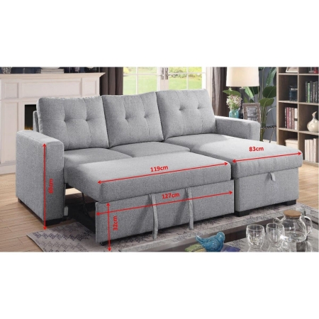 מערכת ישיבה פינתית VIVA נפתחת למיטה זוגית עם ארגז מצעים מבית BRADEX מערכת ישיבה פינתית VIVA נפתחת למיטה זוגית עם ארגז מצעים מבית BRADEX