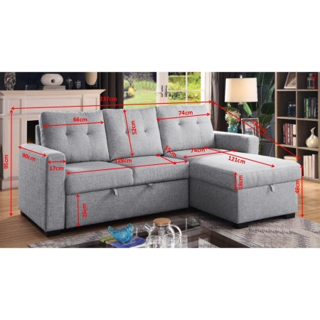 מערכת ישיבה פינתית VIVA נפתחת למיטה זוגית עם ארגז מצעים מבית BRADEX מערכת ישיבה פינתית VIVA נפתחת למיטה זוגית עם ארגז מצעים מבית BRADEX