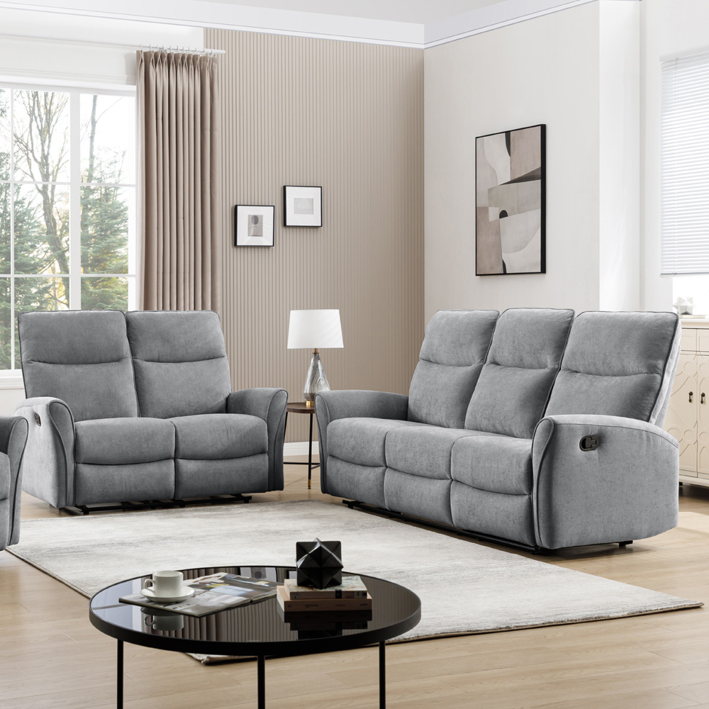 מערכת ישיבה 3+2 מבד עם 4 הדומים נשלפים HOME DECORדגם אנה