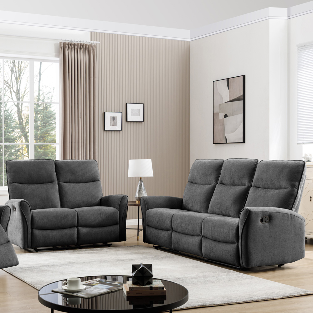 מערכת ישיבה 3+2 מבד עם 4 הדומים נשלפים HOME DECORדגם אנה