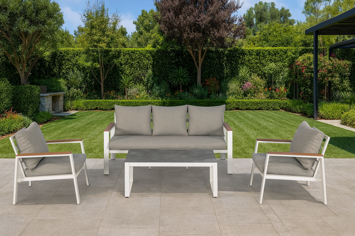 פינת ישיבה מאלומיניום דגם קדם מבית ARAVA